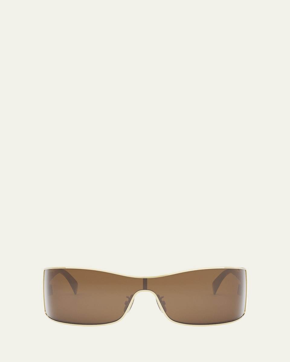 Maxi Triomphe Metal Rectangular Shield Sunglasses